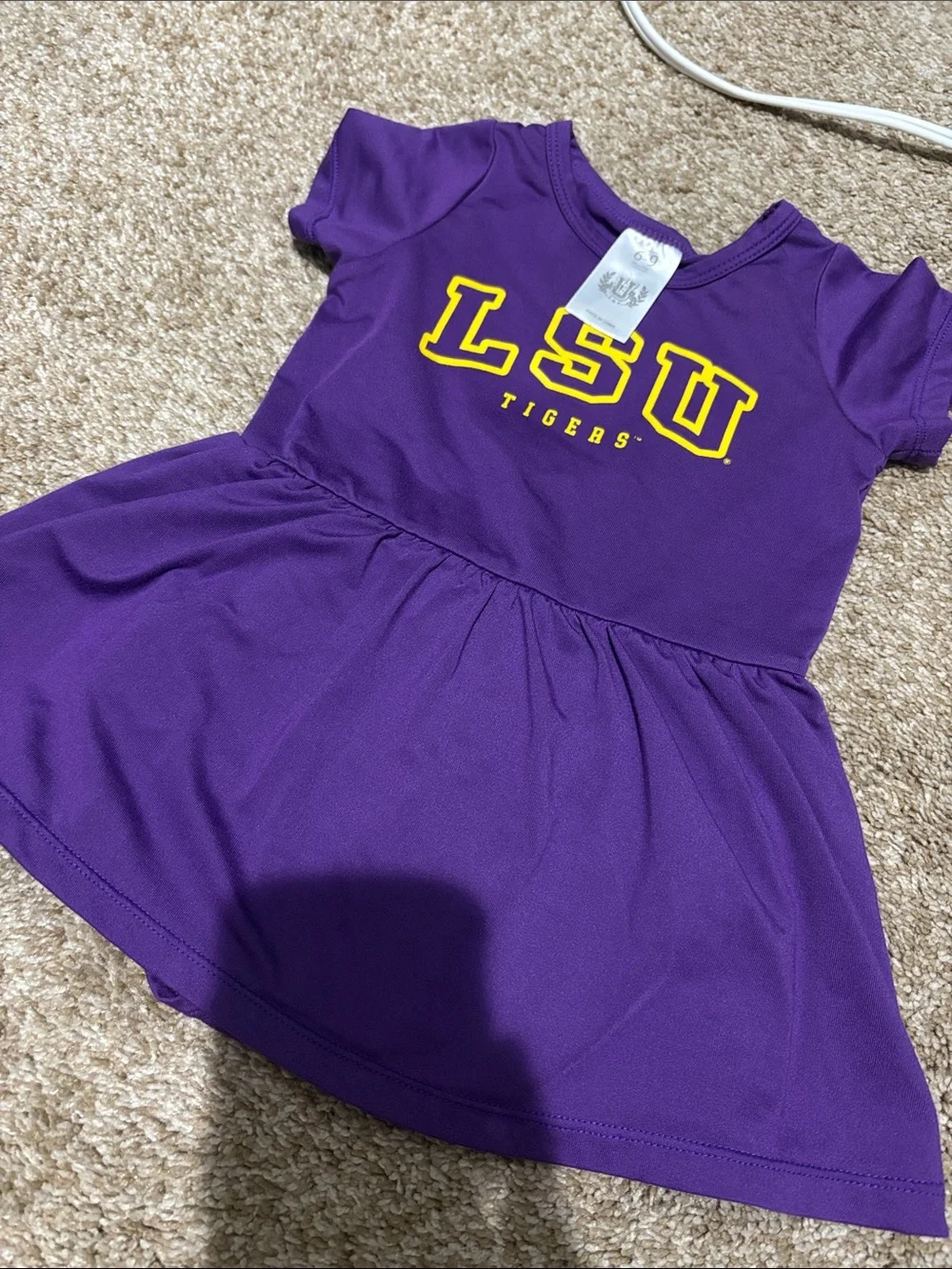 LSU Purple Girls' Team Logo One-Piece Dress